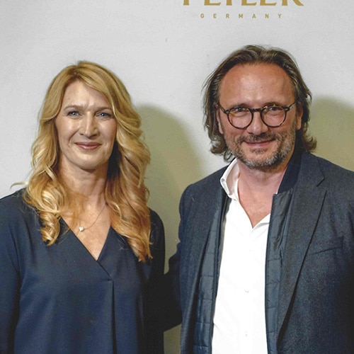 Keynote Speaker Peter Brandl mit Steffi Graf